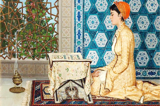 কুরআন তেলাওয়াতরত এক মুসলিম নারীর তুর্কী চিত্রকর্ম ৬৩ লাখ পাউন্ডে বিক্রি